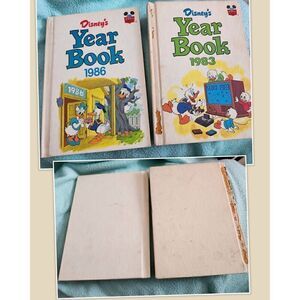 Disney’s Year Book 1983 & 1986 In Fair To Good Condition